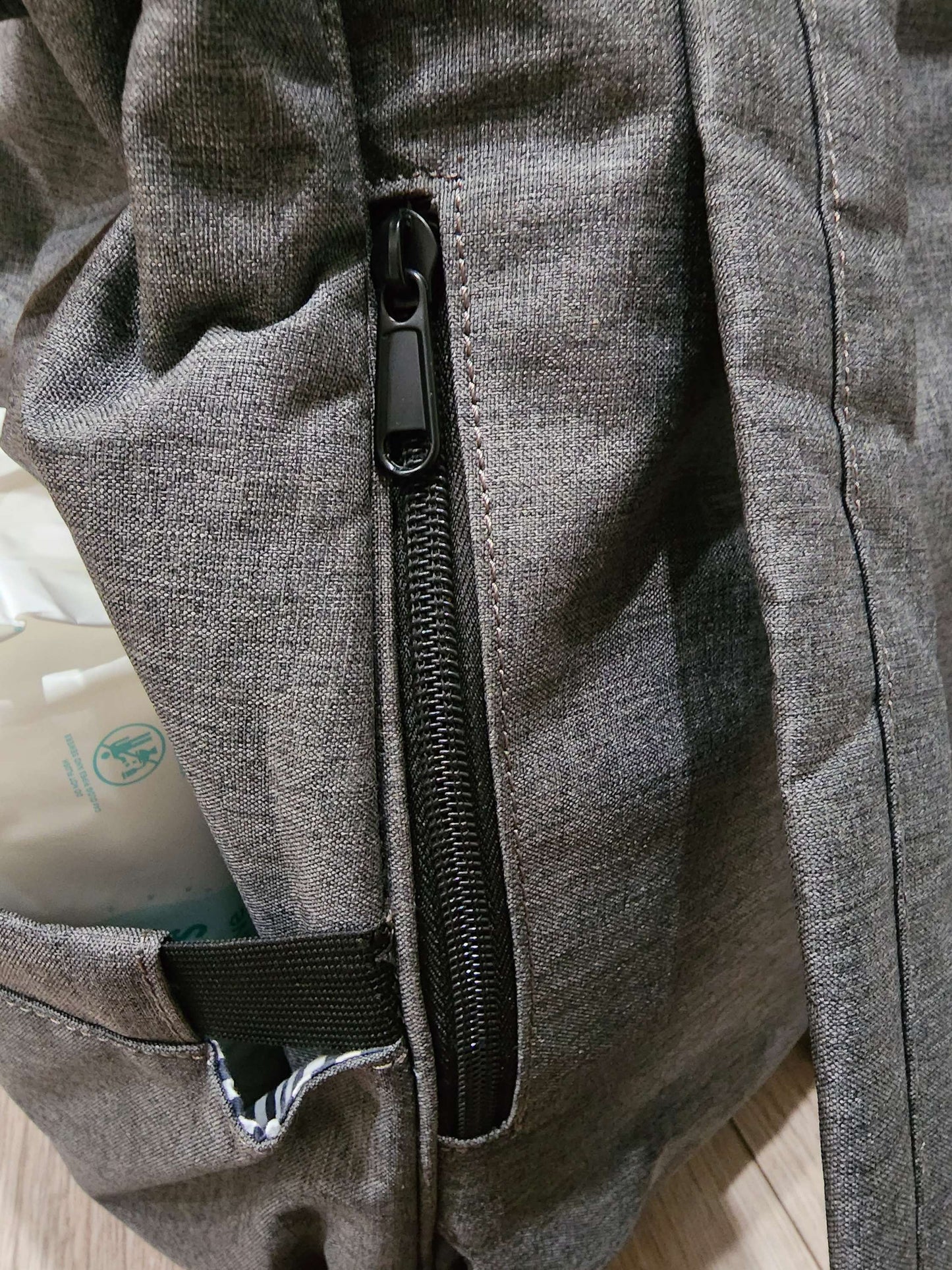 Gray Diaper Backpack