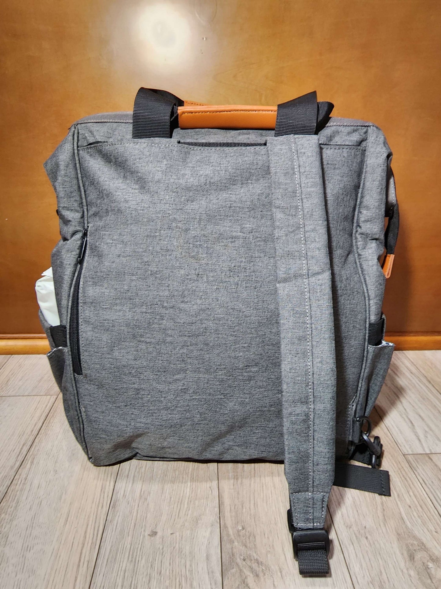Gray Diaper Backpack