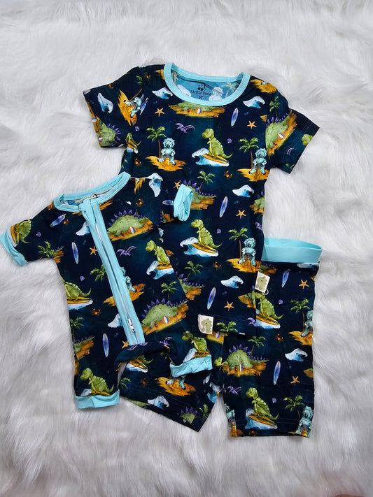 Dino Beach Bamboo Pajamas