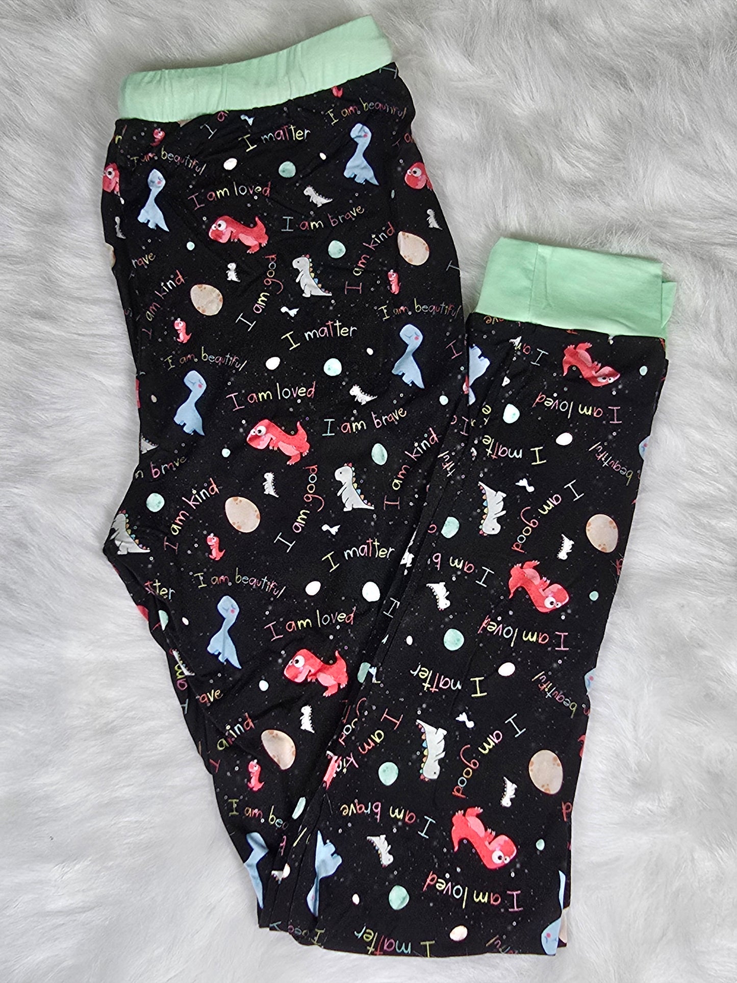 Dino Affirmations Adult Lounge Pants