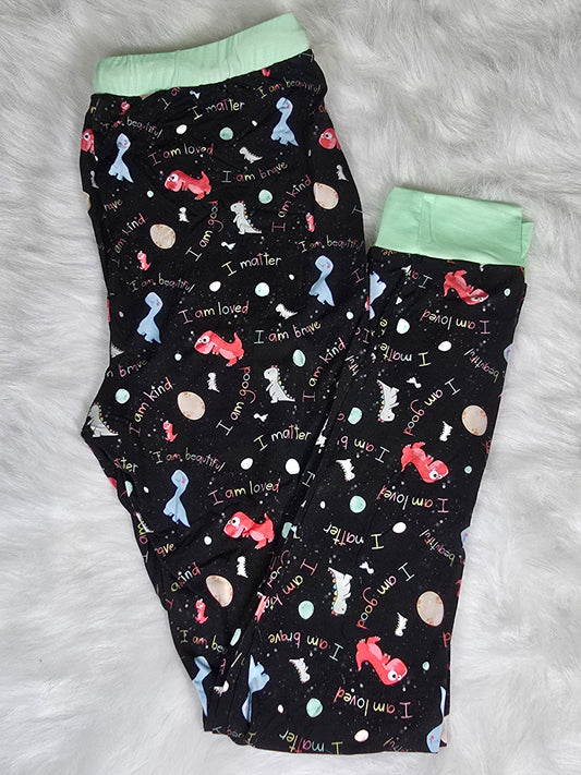 Dino Affirmations Adult Lounge Pants