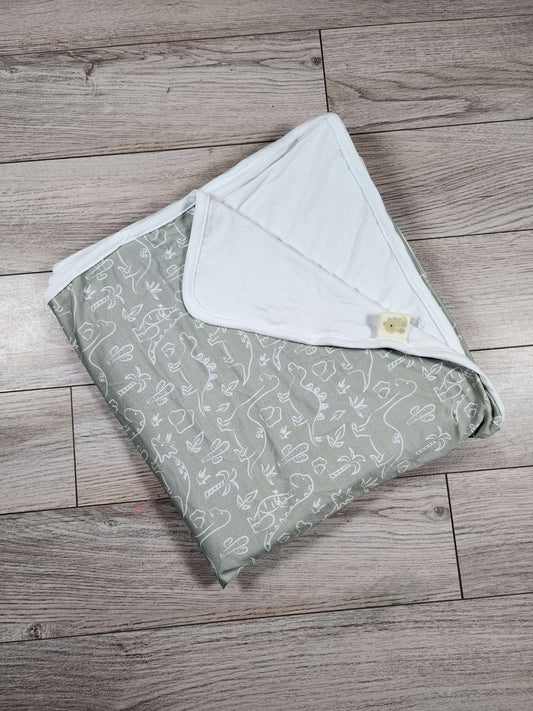 Sleepy-saurus Bamboo Blanket