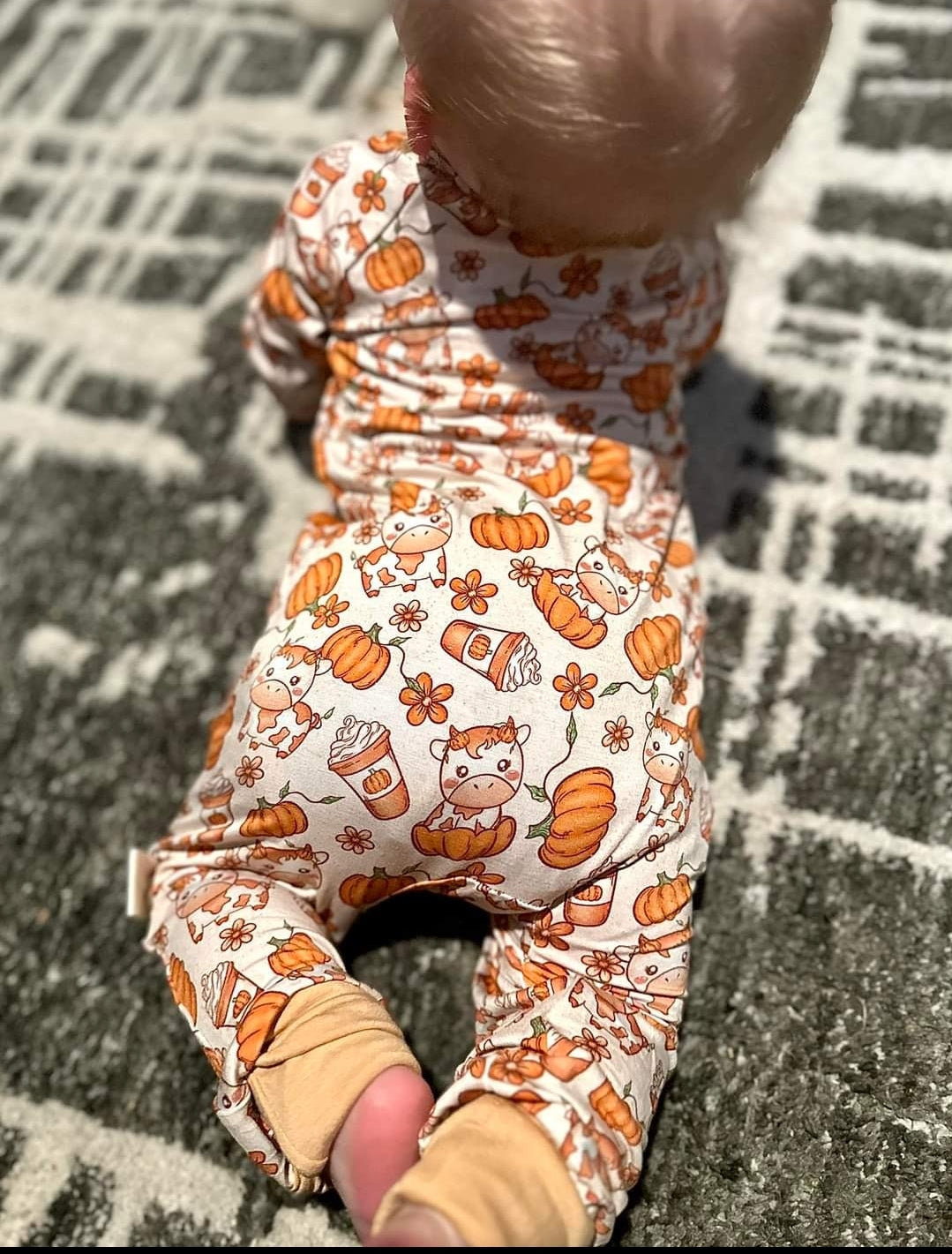 Pumpkin MOOcchiato Bamboo Pajamas