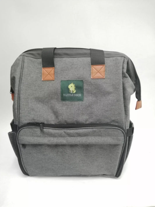 Gray Diaper Backpack