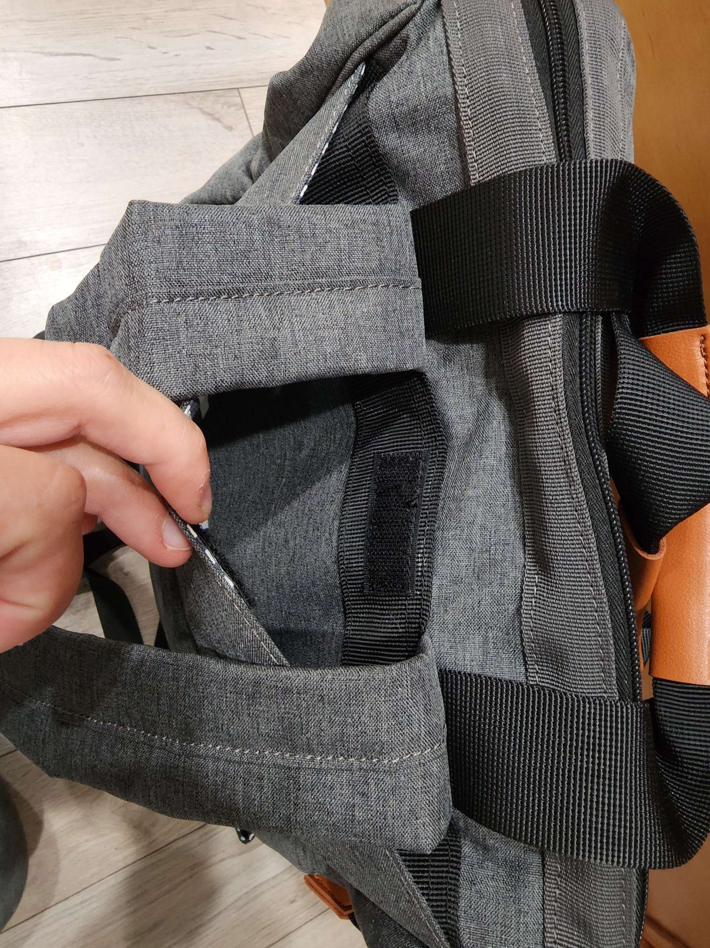 Gray Diaper Backpack