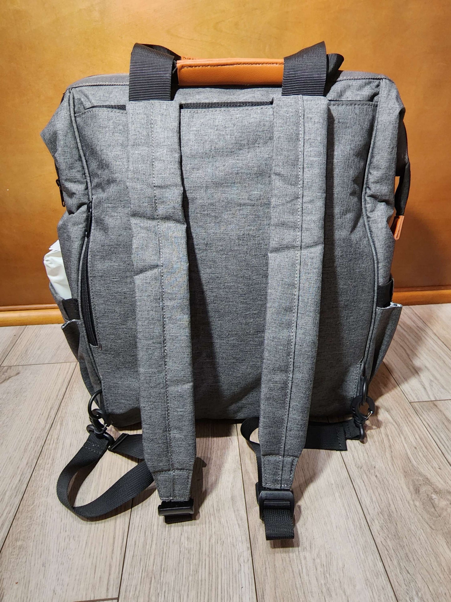 Gray Diaper Backpack