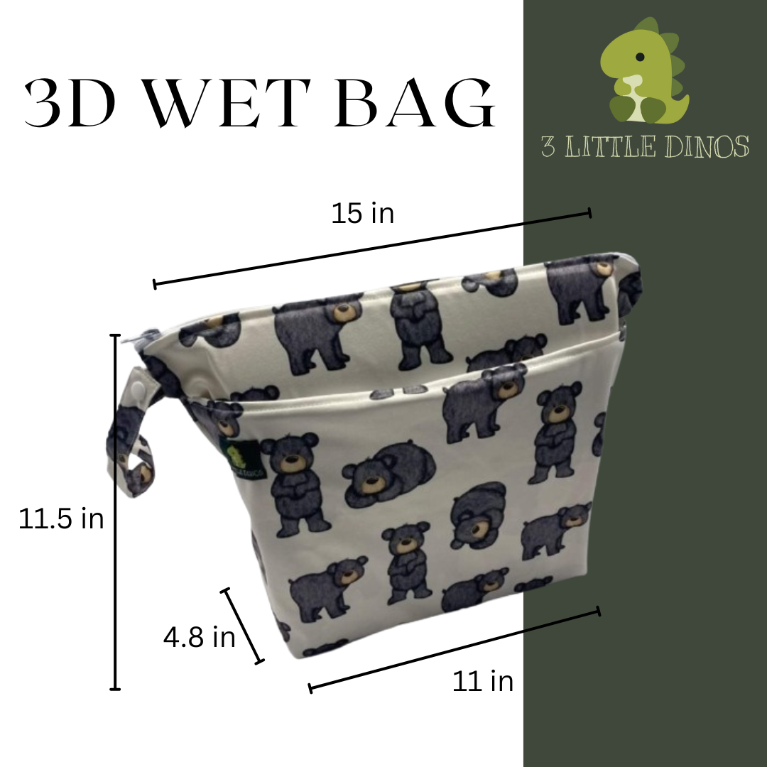 Black Bear - 3D wet bag