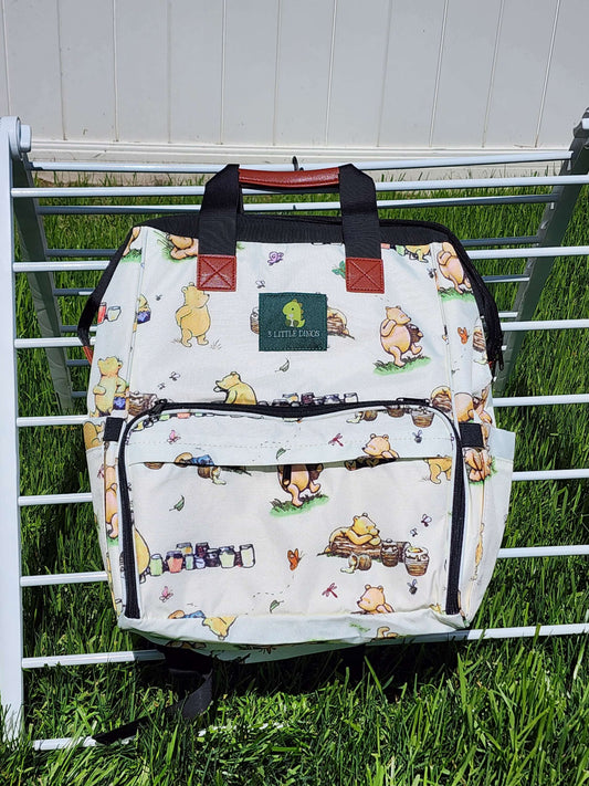Classic Pooh Diaper Backpack (with stroller straps)