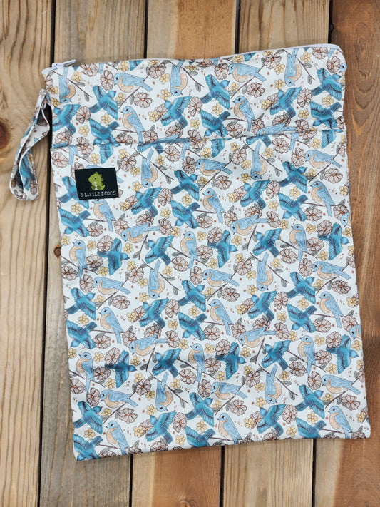 Blue Birds Wet Bag