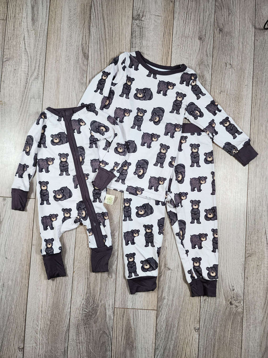 Black Bear Bamboo Pajamas